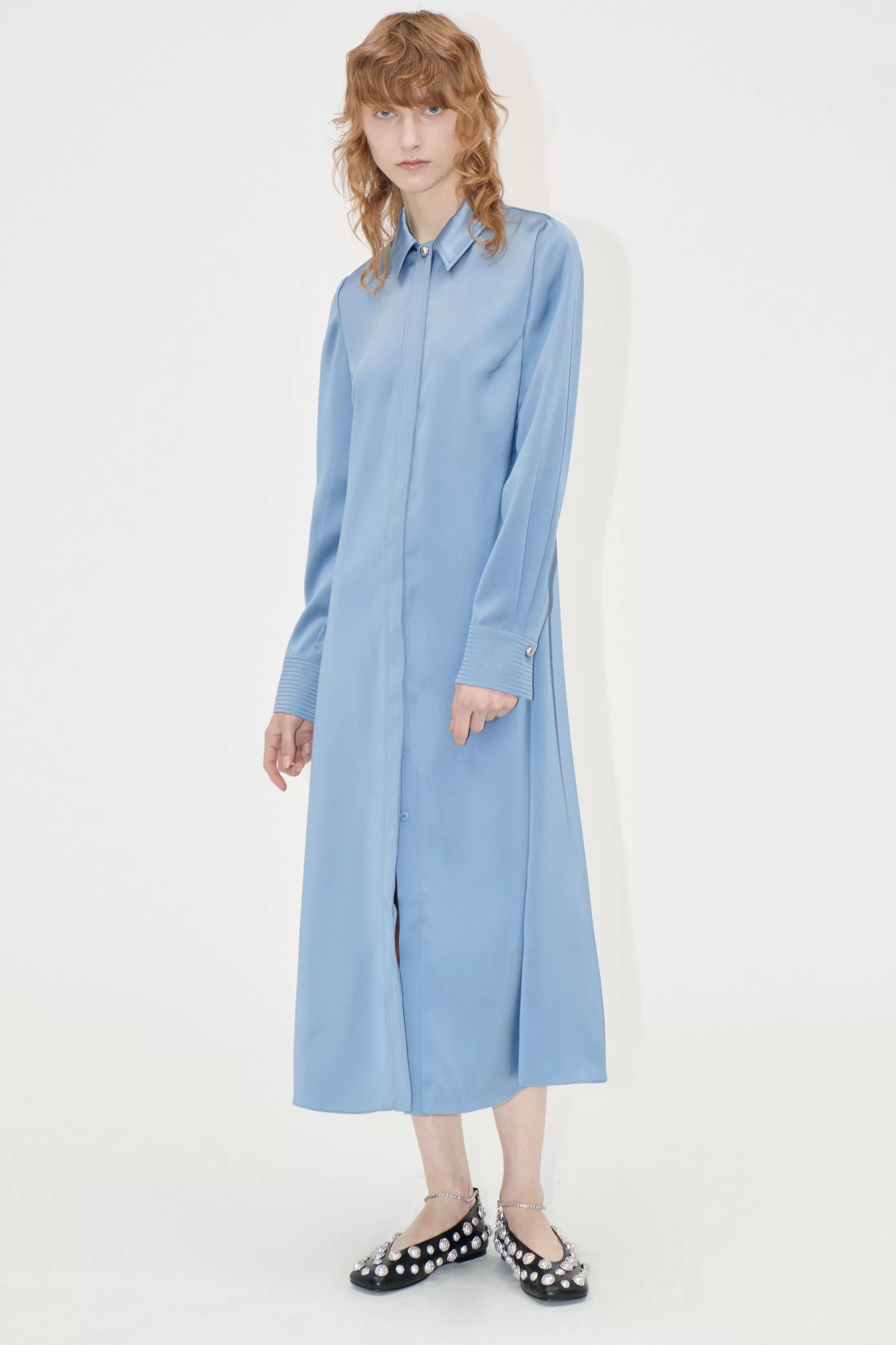 Best Collared Midi Dress - Infinity Blue Kjoler