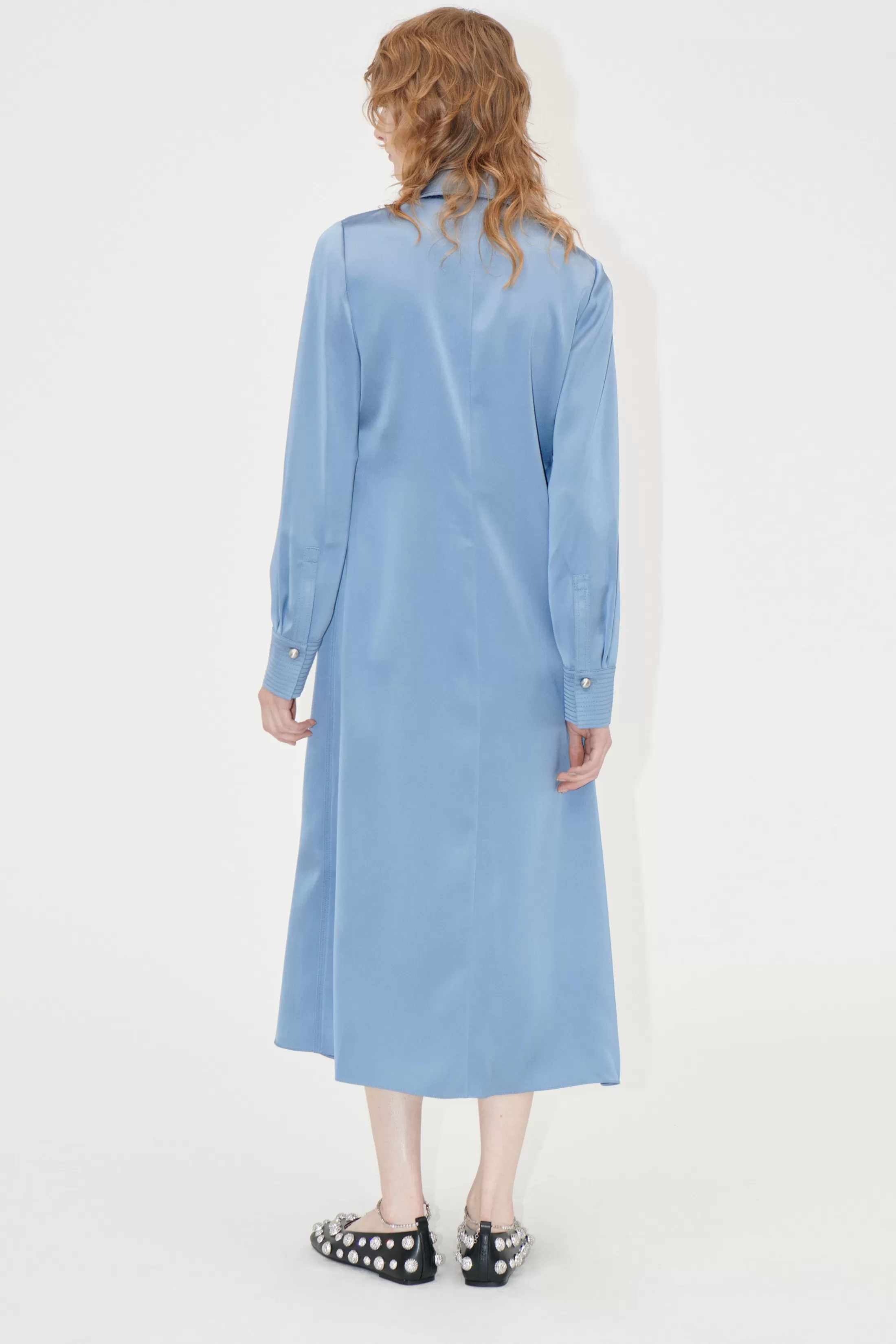 Best Collared Midi Dress - Infinity Blue Kjoler