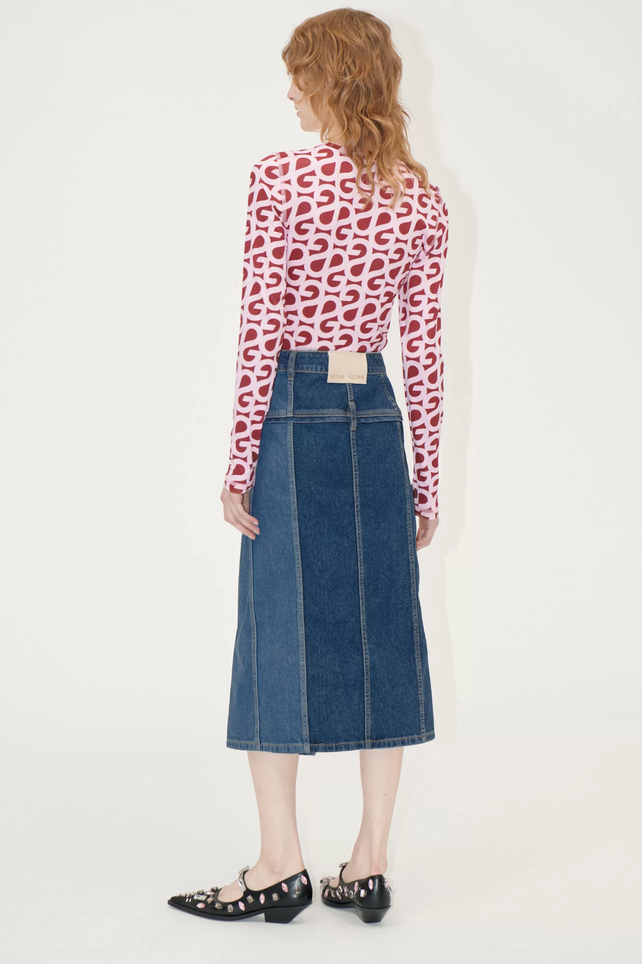 Best Denim Midi Skirt - Two Tone Denim Nederdele & Shorts | Denim