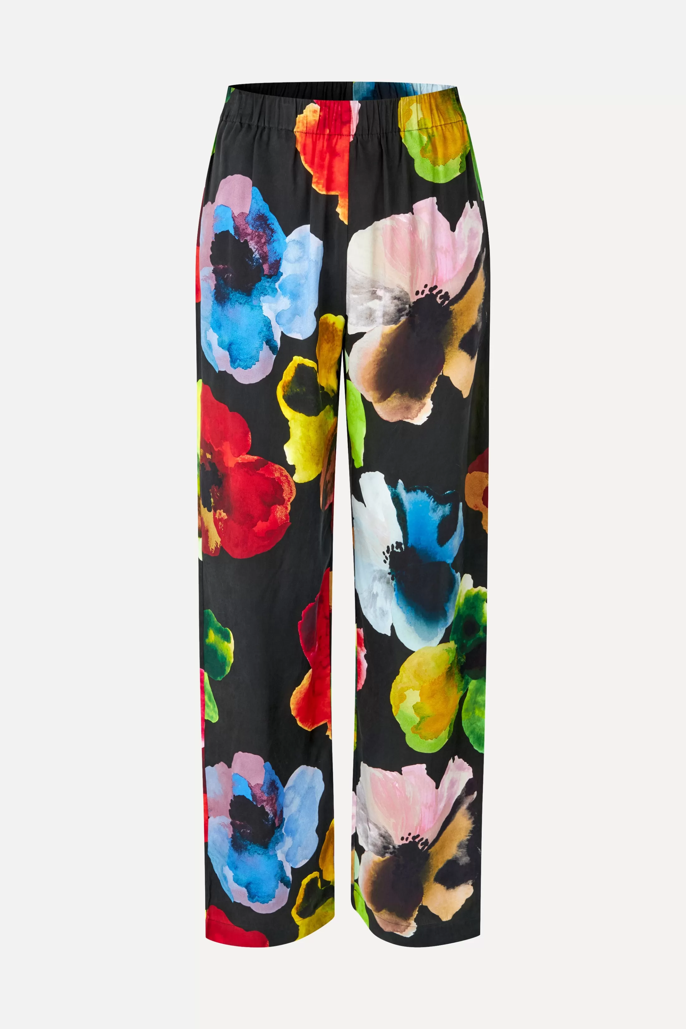 Outlet Elasticated Long Pants - Watercolor Bloom Bukser