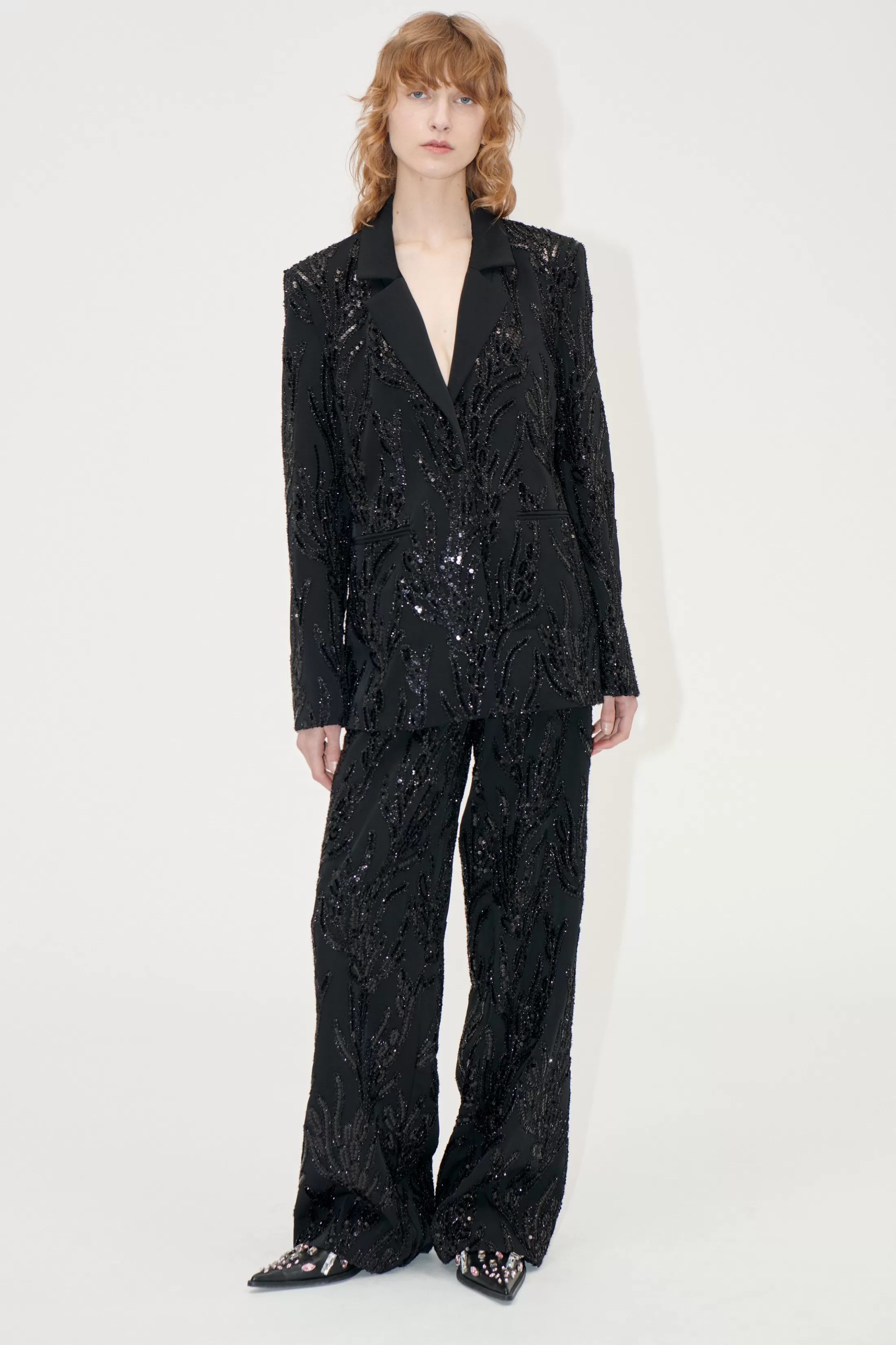 Hot No Waistband Long Pants - Abstract Embellishment Bukser | Tailoring