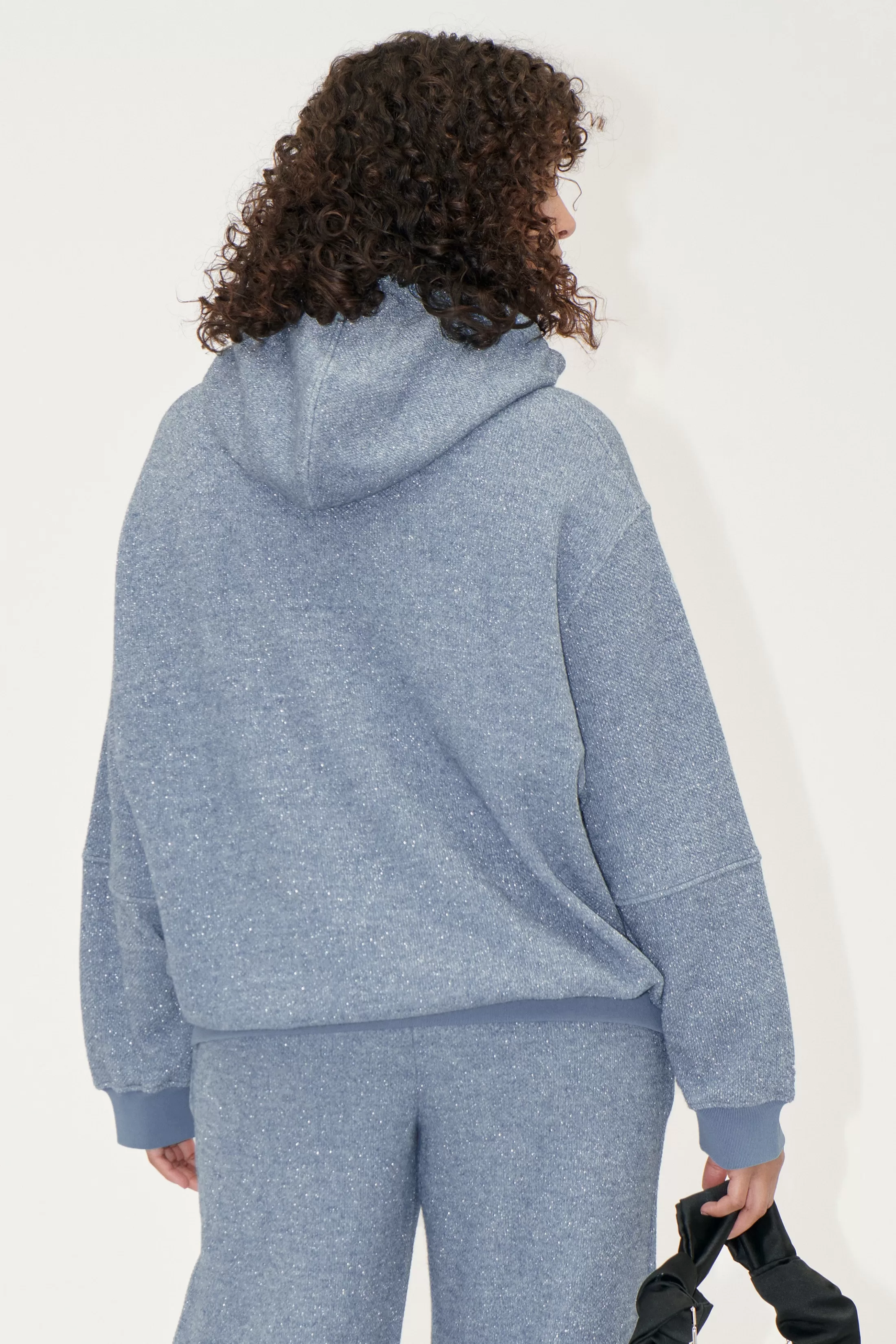 Sale Oversize Casual Hoodie - Infinity Blue Bluser & Skjorter