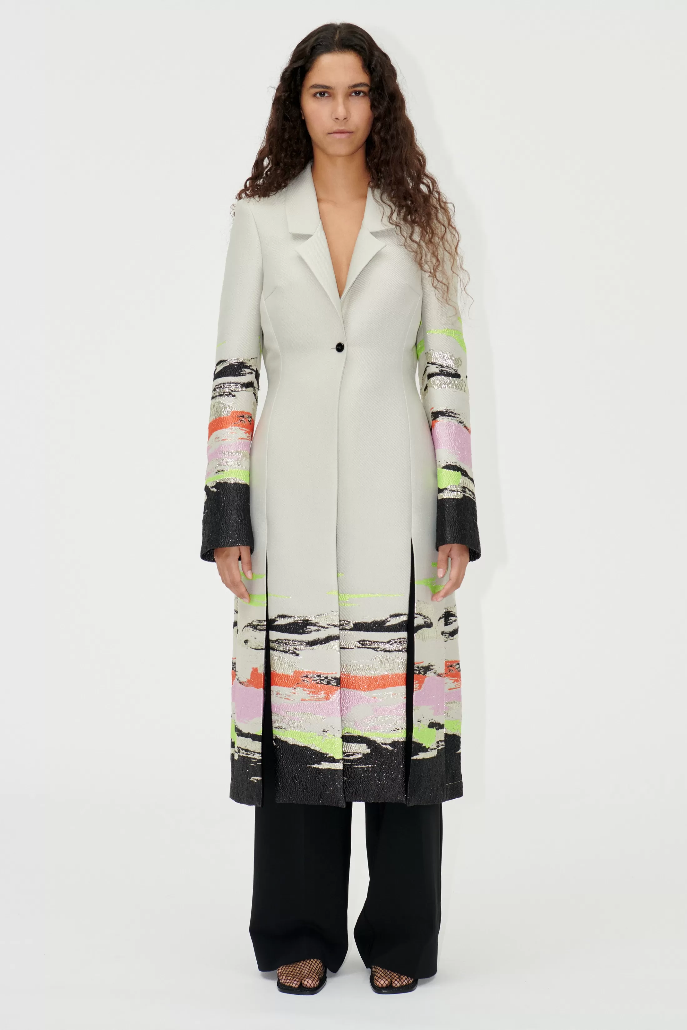 Shop SGAneta Coat - Abstract Strokes Frakker & Jakker