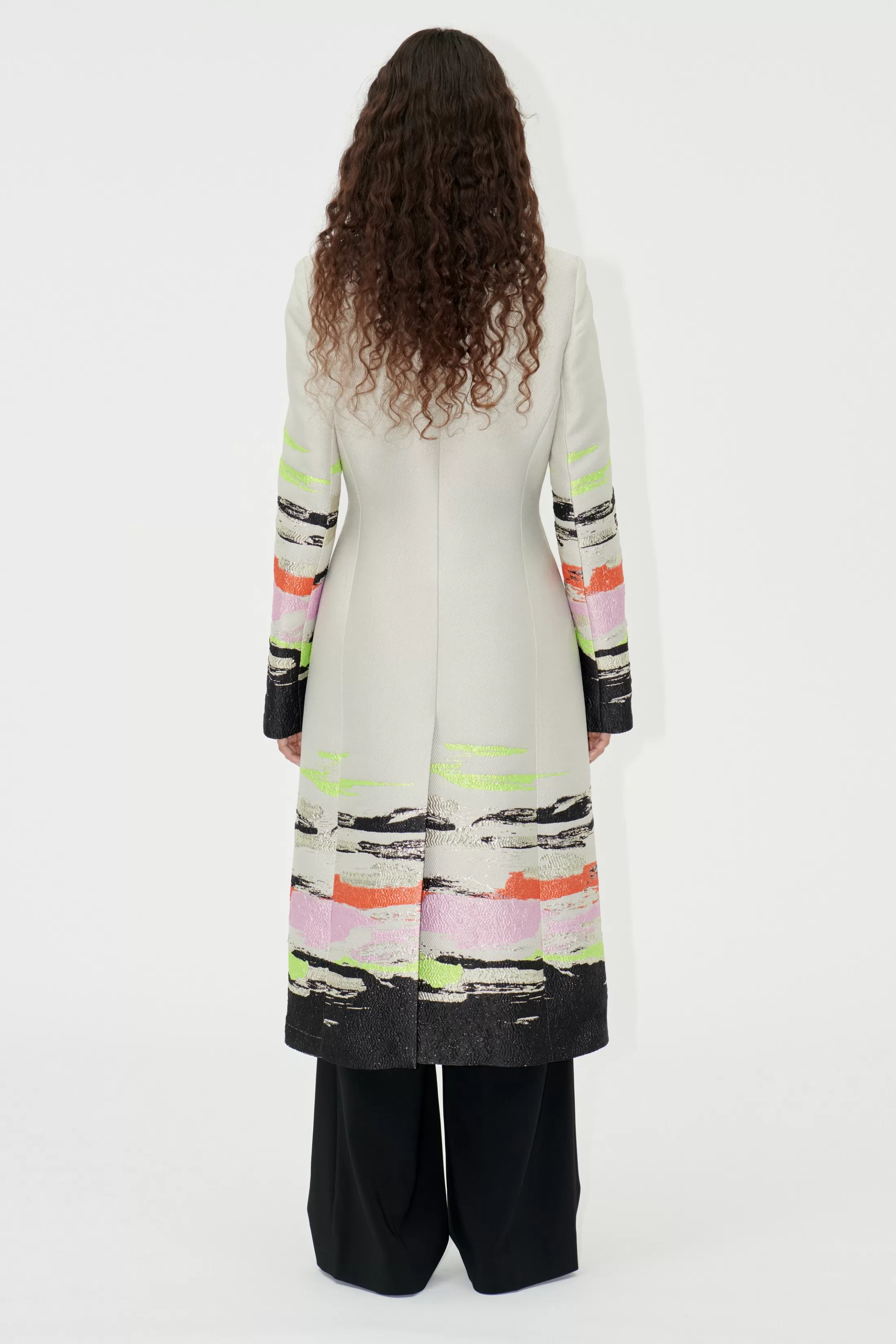 Shop SGAneta Coat - Abstract Strokes Frakker & Jakker