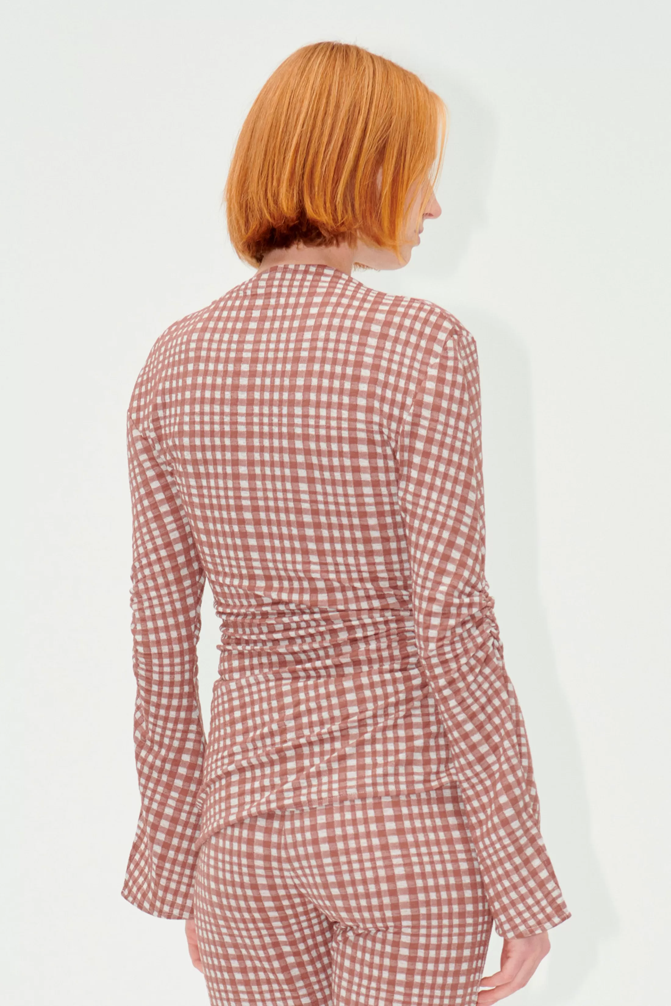 Shop SGClementine Blouse - Brown Check Bluser & Skjorter