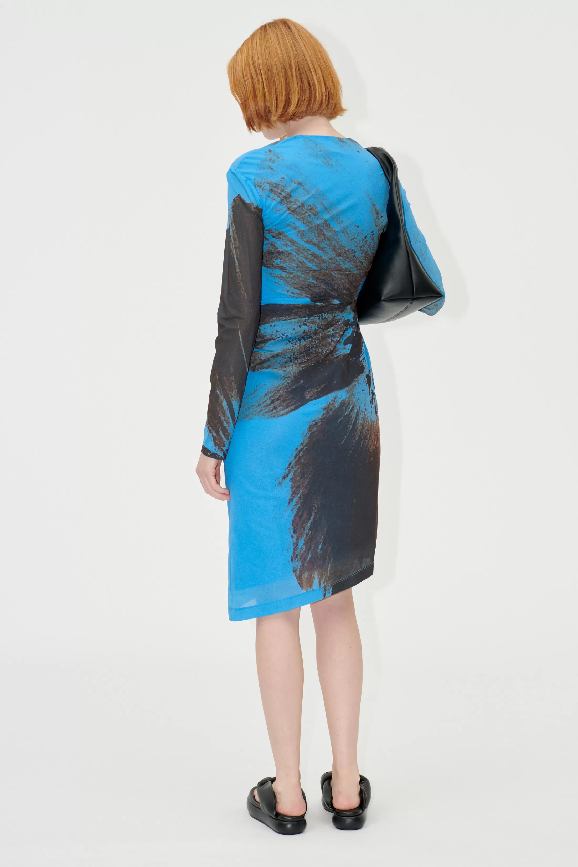 Store SGLeonora Dress - Brown Brush Stroke Poppy Kjoler