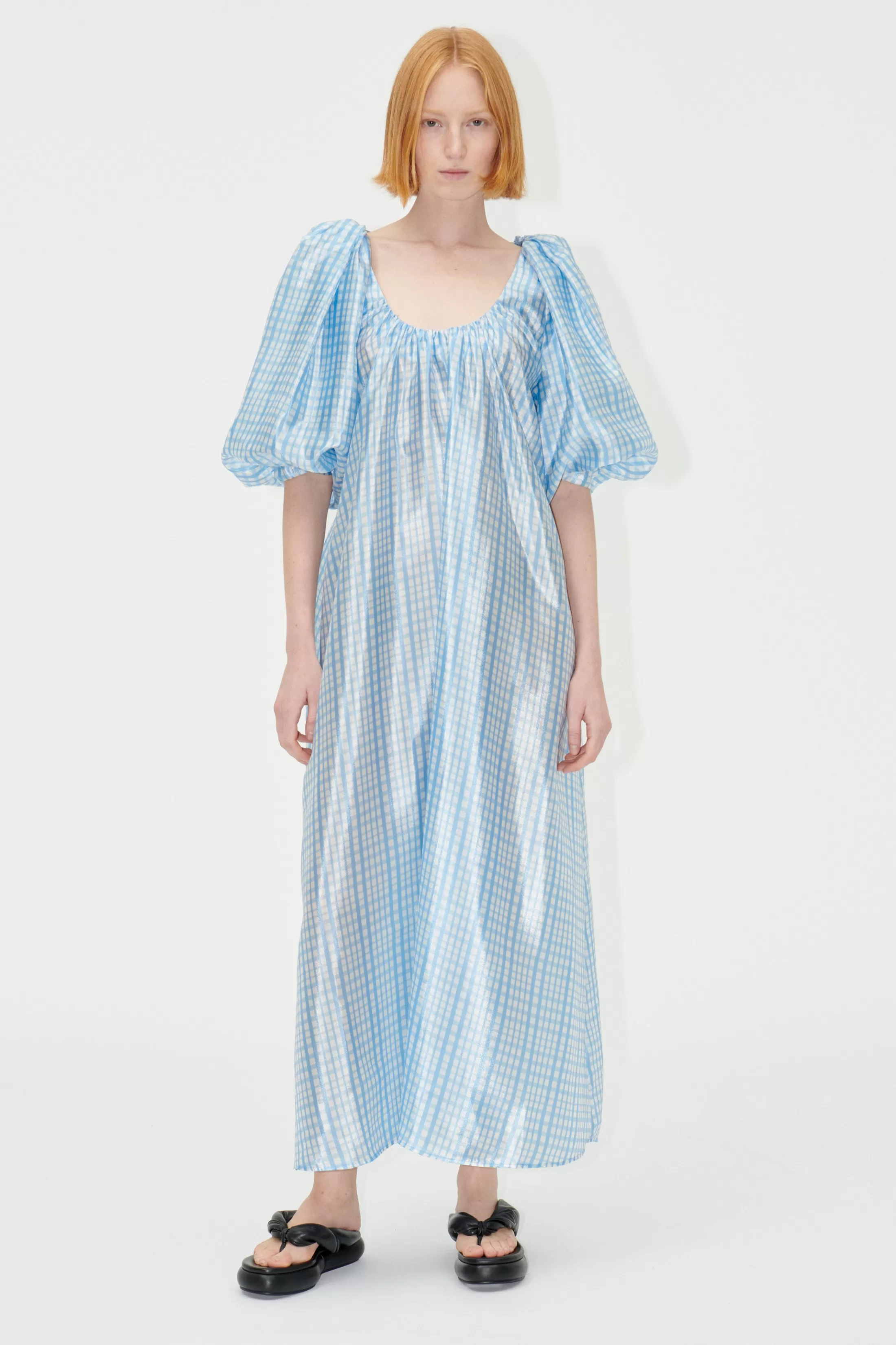 Cheap SGTeresa Dress - Blue Check Kjoler