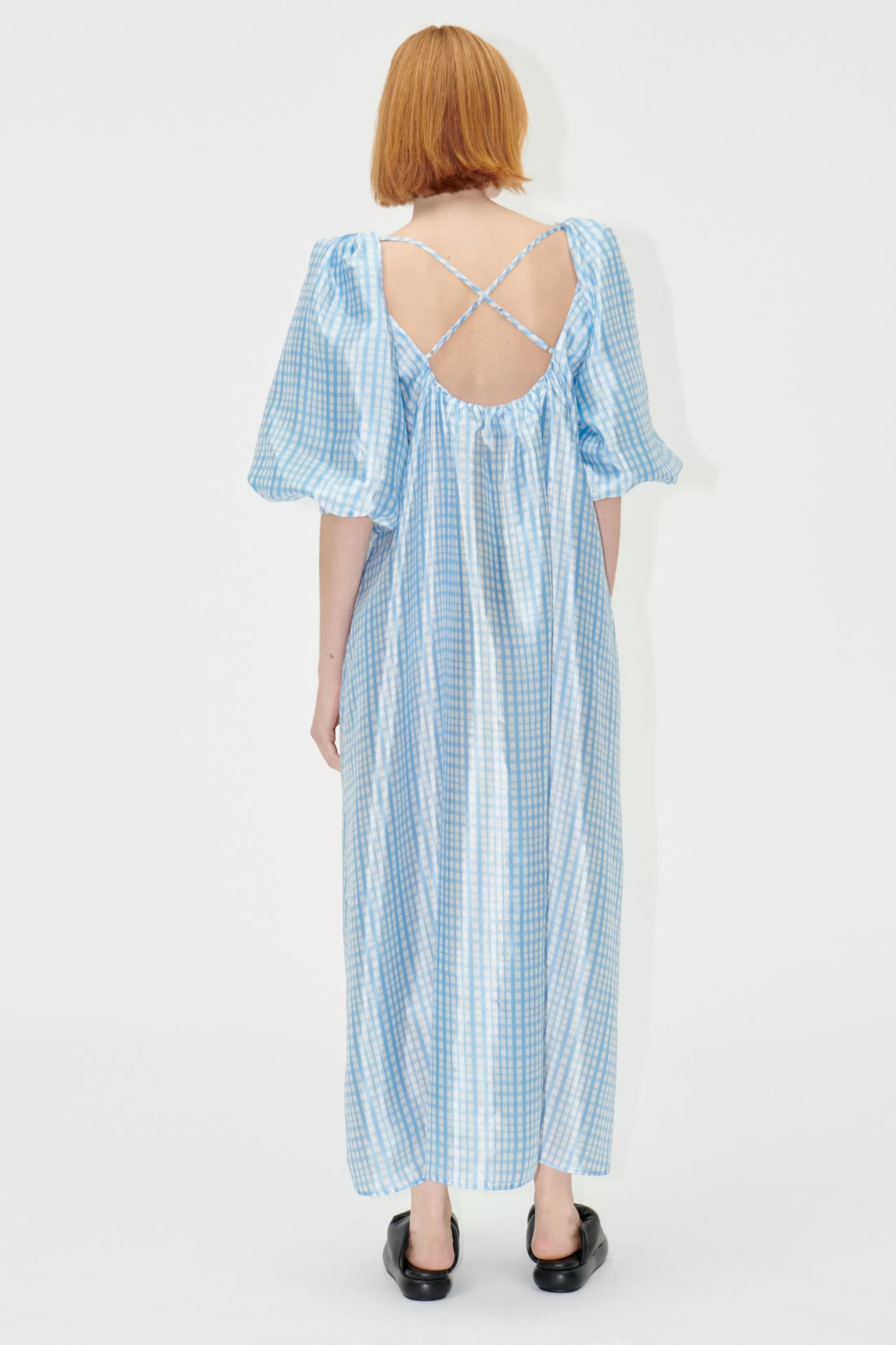 Cheap SGTeresa Dress - Blue Check Kjoler