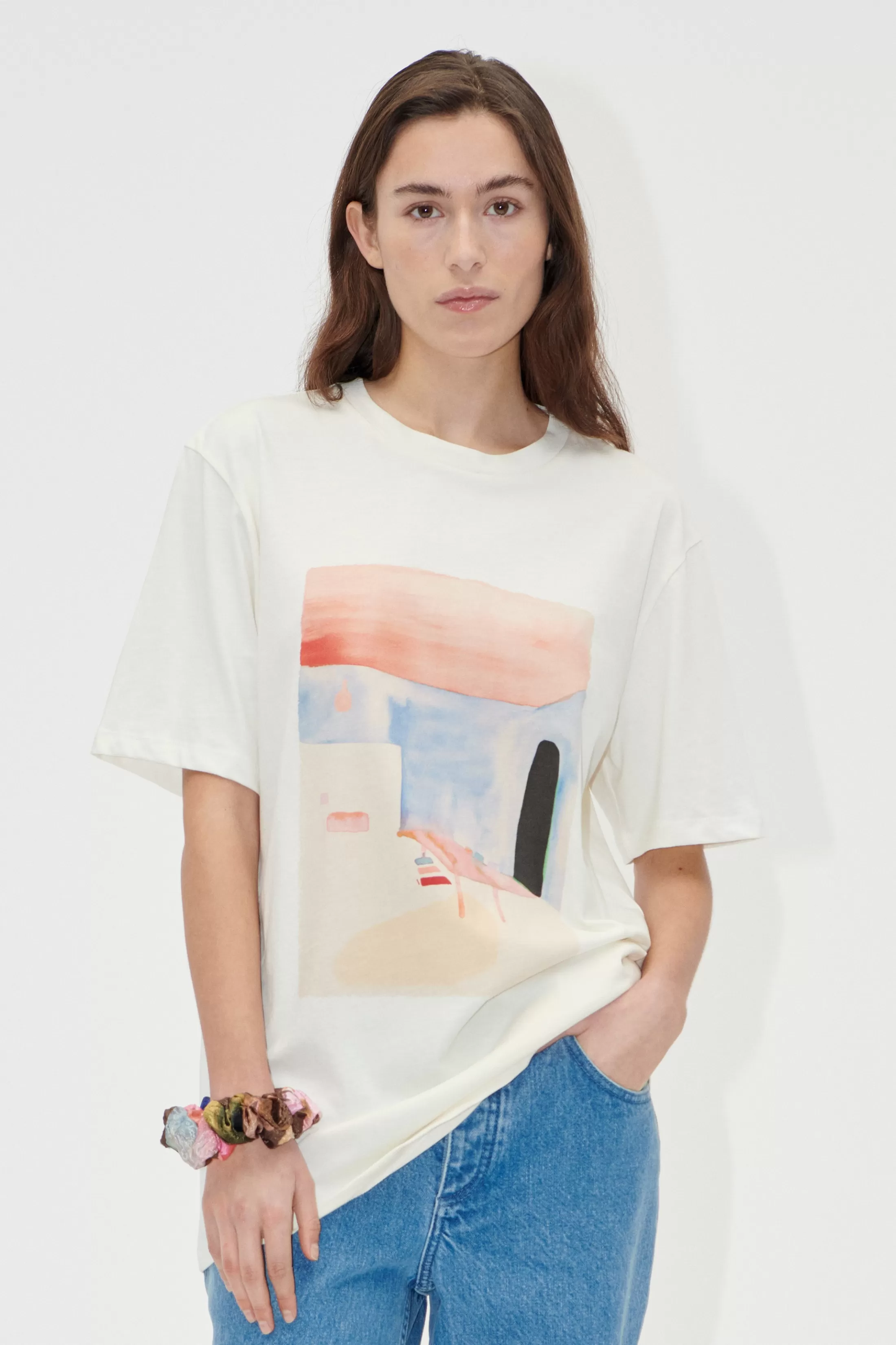 Discount Short Sleeve T-shirt - Aquarelle Showroom Bluser & Skjorter