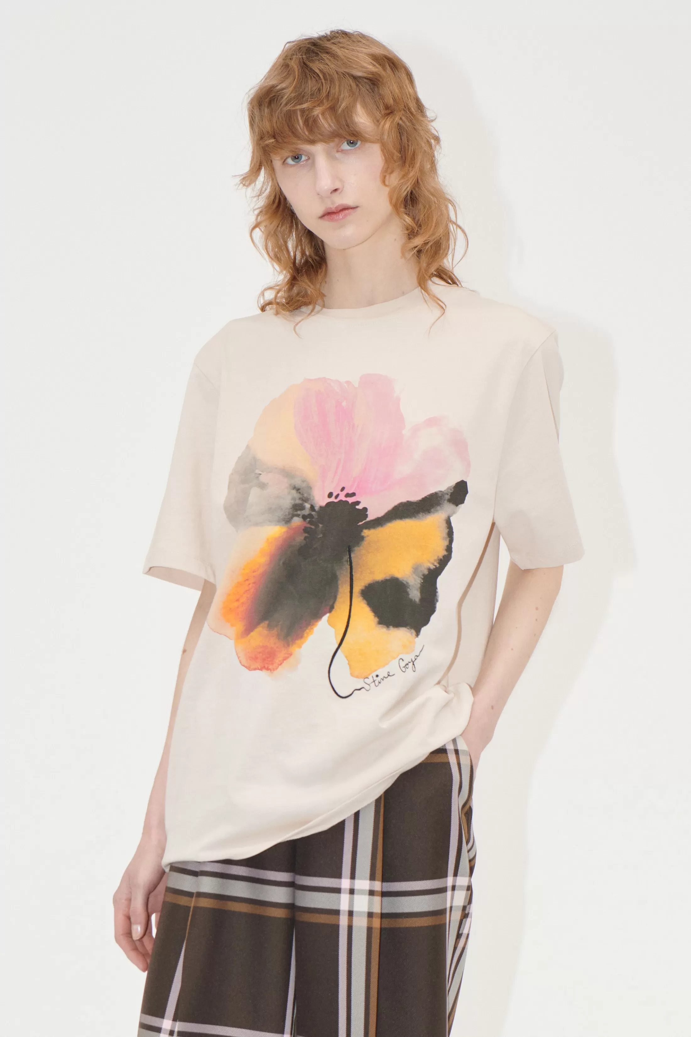 Clearance Short Sleeve T-shirt - Pastel Petals Bluser & Skjorter