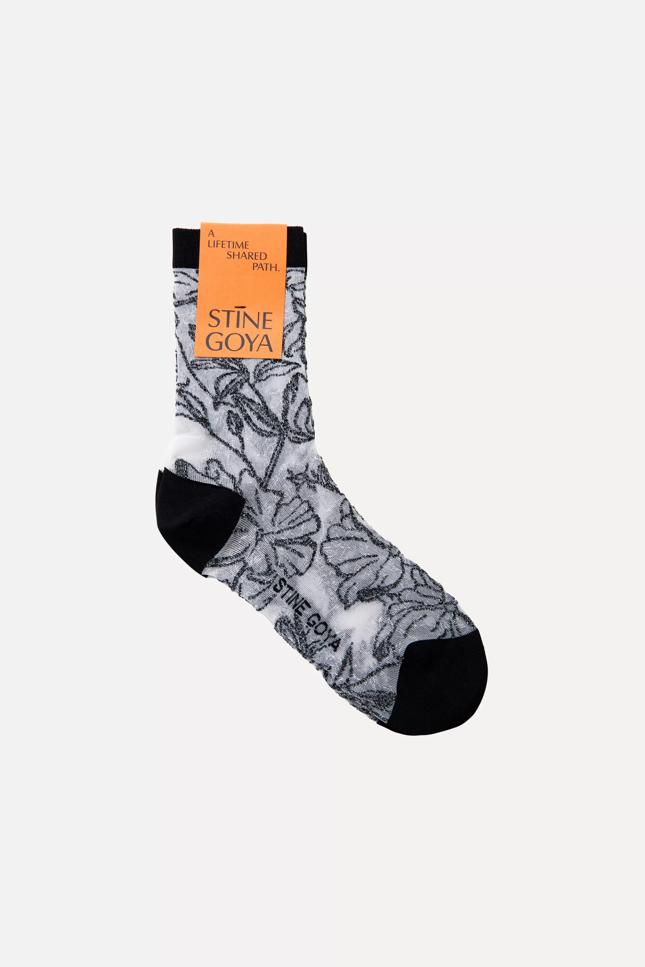 Clearance Short Socks - Fine Line Poppies Strømper