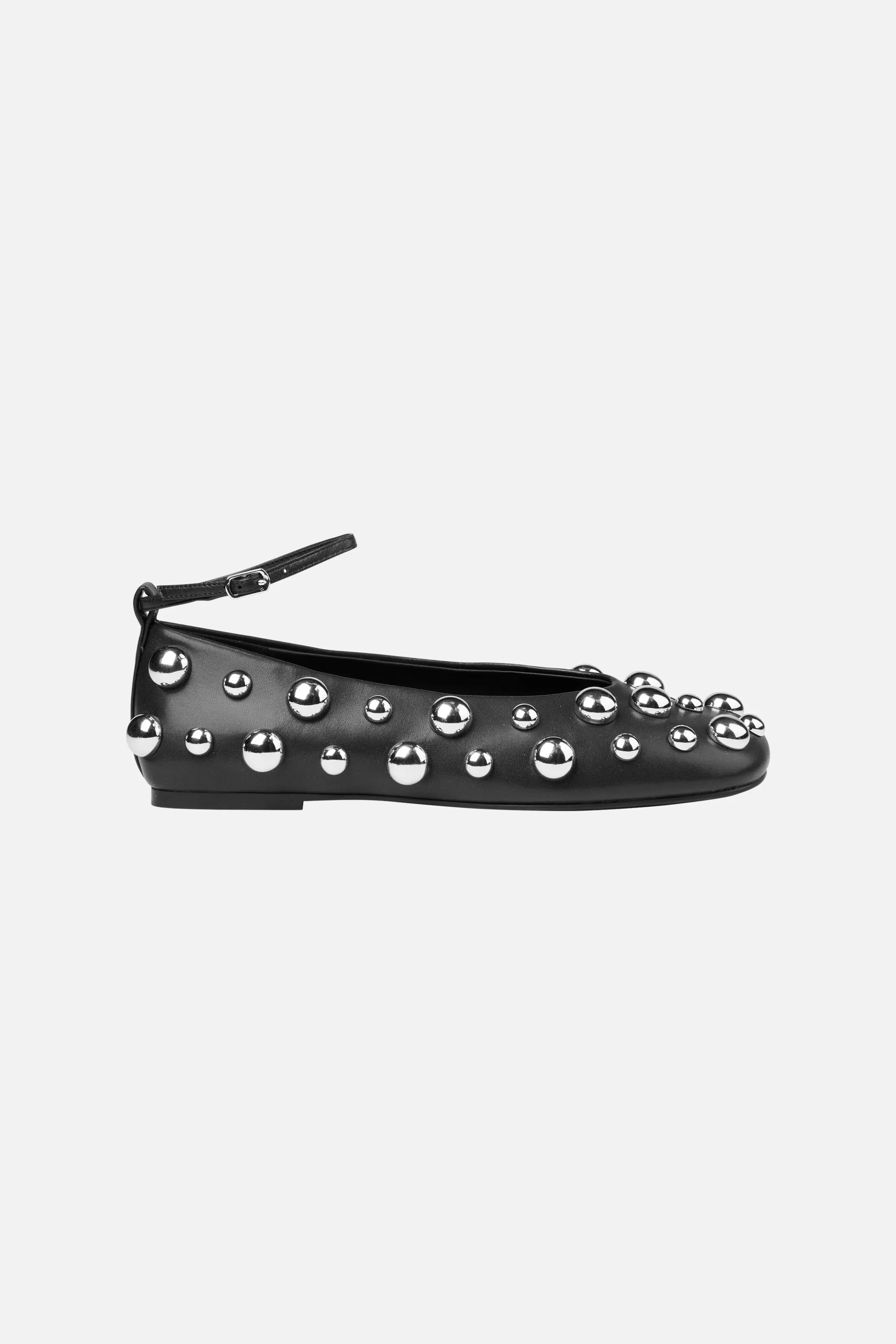 Cheap Studded Ballerina - Jet Black Sko