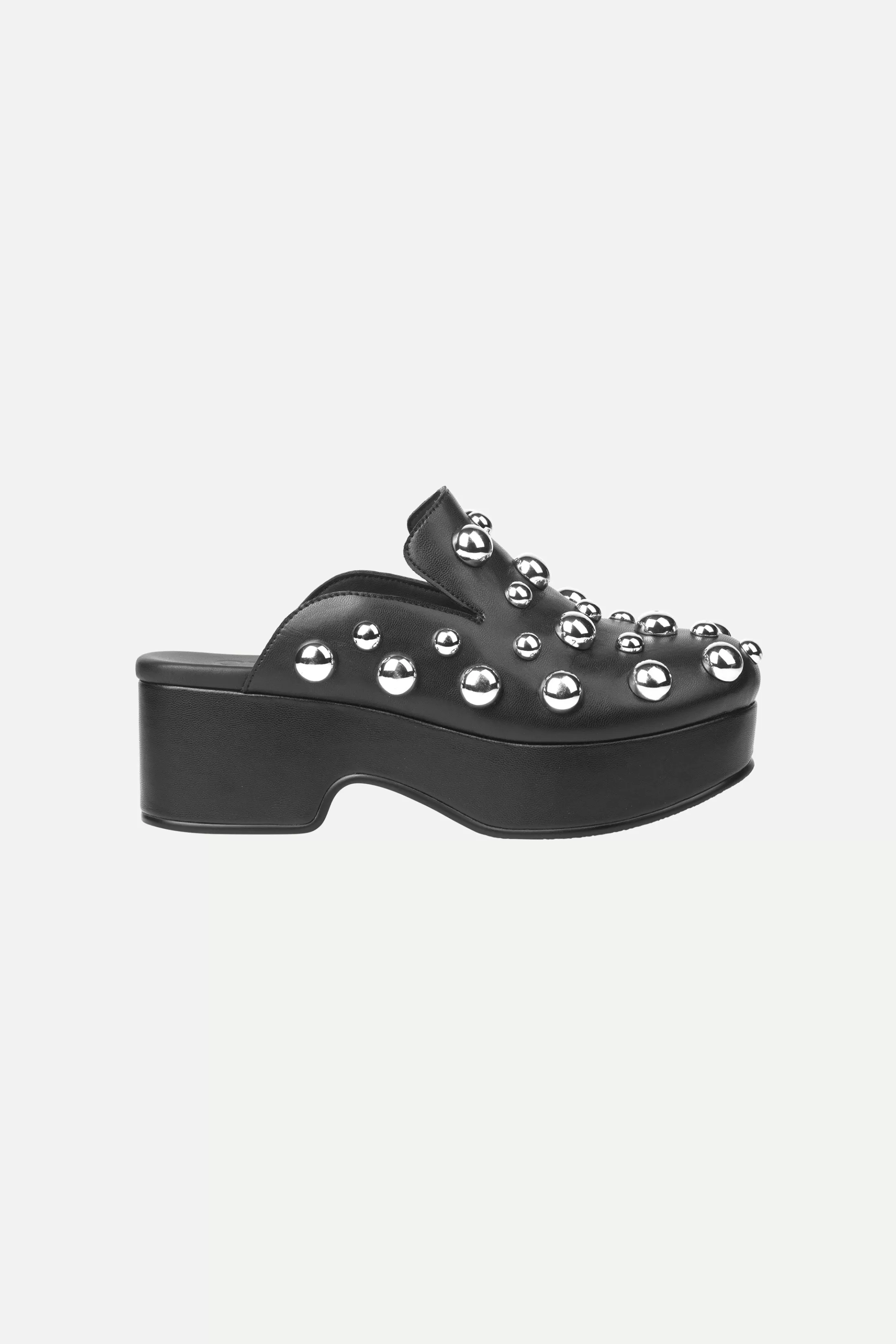 Flash Sale Studded Clog - Jet Black Sko